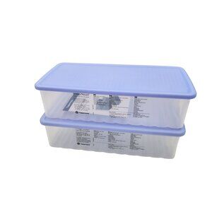 Tupperware FridgeSmart Small Set Of 2 Containers With Lids NEW